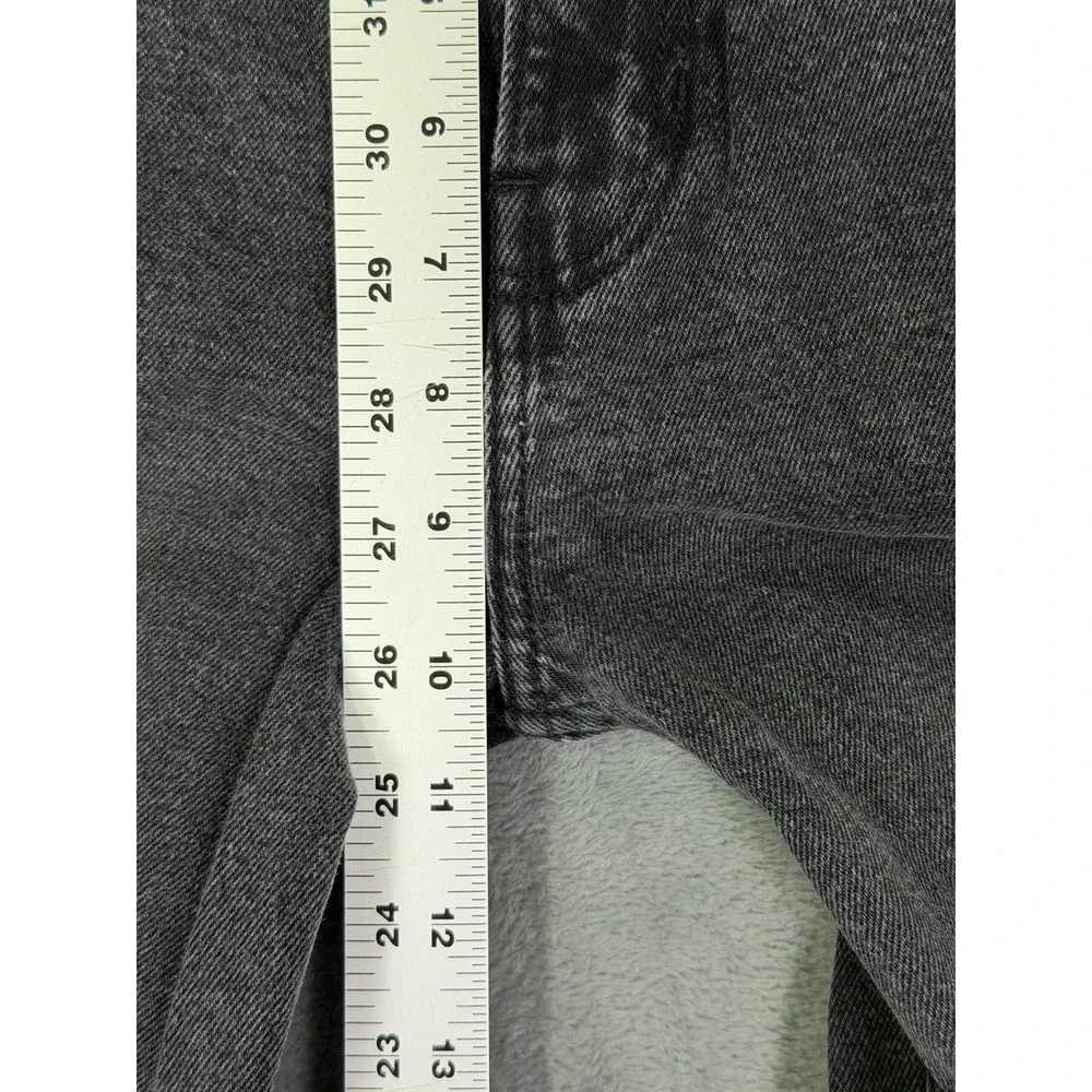 Hollister Jeans Womens 00 Black Dark Wash Denim Ultra High Rise Wide Leg Stretch